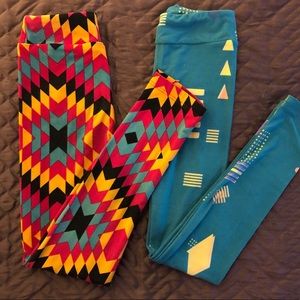 GIRLS L/XL LulaRoe Leggings EUC